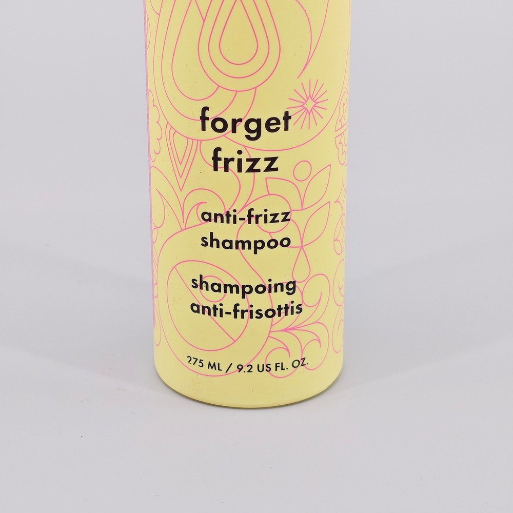 Amika Forget Frizz Anti-Frizz Shampoo 9.2 oz Smoothing Glycolic Acid Yellow - Picture 4 of 6
